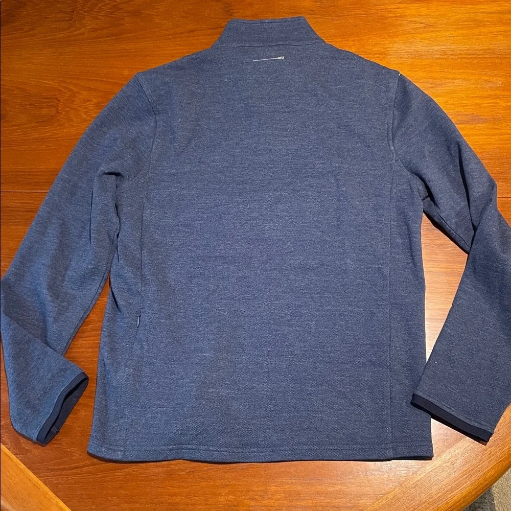 J. Crew blue Performance Quarter zip Oarsman pullover long sleeve shirt Small